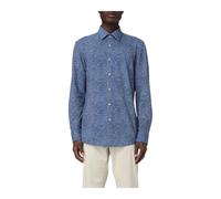 Hugo - Camicia Blu Stampata per Uomo - - Shirts - Uomo - Blu - M