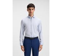 HUGO Camicia business slim fit in cotone a righe - Style Kason, 50482056 Celeste 40