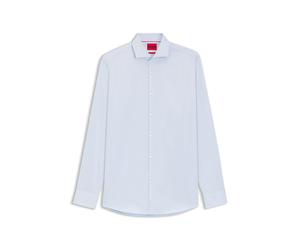 HUGO Camicia business slim fit in cotone a righe - Style Kason, 50482056 Celeste 46
