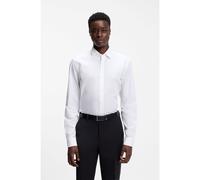 HUGO Camicia con fit moderno in popeline di cotone facile da stirare - Style Valerio, 50519812 Bianco 46