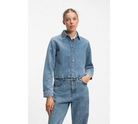 HUGO Camicia corta in denim con loghi scritti a mano - Style Glamori_B, 50569826 Blu a motivi M