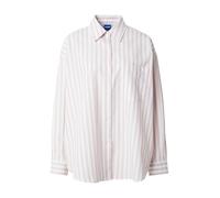 HUGO Camicetta oversize in cotone a righe con logo Happy HUGO - Style Elisana_B, 50562969 Light Pink 42