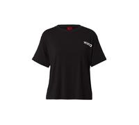 HUGO Camicia da notte 'Unite' nero / bianco Donna HUGO L