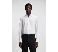 HUGO Camicia da smoking slim fit in popeline di cotone facile da stirare - Style Kameron, 50550530 Bianco 39