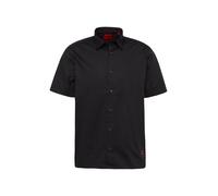 HUGO Camicia relaxed fit in tela di cotone elasticizzato - Style Ebor, 50475668 Nero XS
