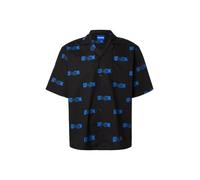 HUGO Camicia 'Eligino' azzurro / nero Uomo HUGO M azzurro / nero