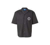 HUGO Camicia relaxed fit con stampa sul petto e revers - Style Eligino, 50566624 Nero XXL