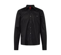 HUGO Camicia slim fit in cotone elasticizzato con logo scomposto - Style Ermo, 50505315 Nero S