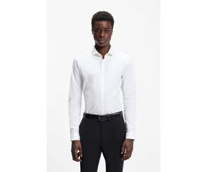 HUGO Camicia extra slim fit in popeline di cotone con colletto alla francese - Style Erondo, 50389769 Bianco 37