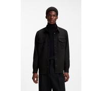 HUGO Camicia oversize con logo ricamato - Style Ekel, 50566311 Nero M