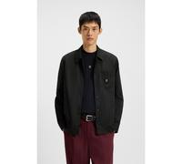 HUGO Camicia oversize con targhetta con logo scomposto - Style Enaso, 50549736 Nero L