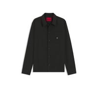 HUGO Camicia oversize con targhetta con logo scomposto - Style Enaso, 50549736 Nero M