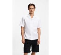 HUGO Camicia oversize in cotone lavorato - Style Exolino, 50560633 Bianco XXL