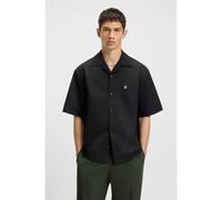 HUGO Camicia oversize in cotone manocarta - Style Espino, 50545326 Nero XL