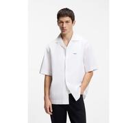HUGO Camicia oversize in cotone manocarta - Style Espino, 50560580 Bianco L