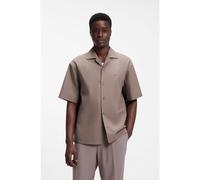 HUGO Camicia oversize in cotone manocarta - Style Espino, 50560580 Marrone chiaro L