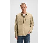 HUGO Camicia oversize in gabardine di cotone con tasche sul petto - Style Epoldo, 50545383 Beige XS