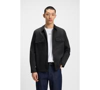 HUGO Camicia oversize in gabardine di cotone con tasche sul petto - Style Epoldo, 50545383 Nero S