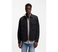 HUGO Camicia oversize in seersucker di cotone elasticizzato - Style Eselio, 50561092 Nero XS