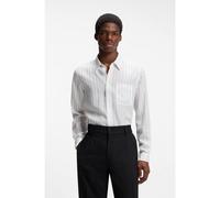 HUGO Camicia oversize in tela a righe - Style Erillo, 50566290 Righe bianche S