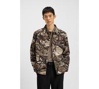 HUGO Camicia oversize in tela di cotone con stampa camouflage - Style Epoldo, 50549747 A disegni XXL