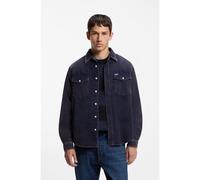 HUGO Camicia oversize in velluto a coste di cotone - Style Ebino_1, 50570743 Blu scuro M