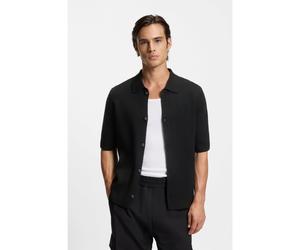 HUGO Camicia regular fit con lavorazione a coste - Style Sincere, 50553628 Nero L