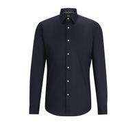 Hugo - Camicia Regular Fit in Popeline di Cotone Blu - - Shirts - Uomo - Blu - 4XL