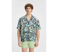HUGO Camicia relaxed fit con stampa floreale - Style BEACH SHIRT RELAXED, 50540065 Blu a motivi XXL