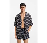 HUGO Camicia relaxed fit con stampa floreale - Style BEACH SHIRT RELAXED, 50540065 Blu scuro L