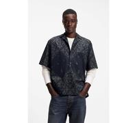 Hugo Eligino 10280633 Short Sleeve Shirt Blu M Uomo