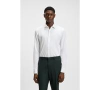 HUGO Camicia slim fit in cotone a spina di pesce - Style Kenno, 50545013 Bianco 37