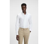 HUGO Camicia slim fit in cotone con loghi jacquard - Style Kenno, 50544934 Bianco 40