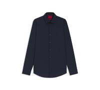HUGO Camicia slim fit in popeline di cotone facile da stirare - Style Kenno, 50289499 Blu scuro 48
