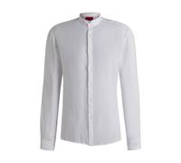 HUGO Camicia slim fit in tela di lino - Style Elvory, 50490740 Bianco S