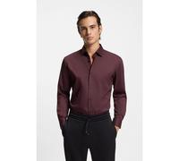 HUGO Camicia slim fit in twill elasticizzato - Style Kenno, 50551242 Marrone 39