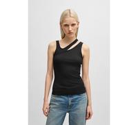 HUGO Canotta a coste con dettaglio cut-out - Style Datrus, 50537044 Nero S