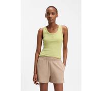 HUGO Canotta in misto cotone con logo scomposto ricamato - Style Datamia, 50514489 Giallo chiaro L