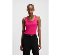 HUGO Canotta in misto cotone con logo scomposto ricamato - Style Datamia, 50514489 Rosa XXL