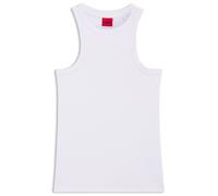 HUGO Canotta slim fit in misto cotone elasticizzato - Style The Plain Tank, 50515651 Bianco XS