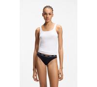 HUGO Canotte in jersey di cotone elasticizzato in confezione da due - Style TWIN VEST, 50469682 Bianco M