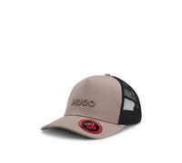 HUGO Cappellino in twill di cotone con pannelli in mesh - Style Marsel-Trucker, 50535942 Marrone chiaro pz.
