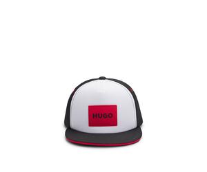 HUGO Cappellino per bambini con parte anteriore in schiuma e targhetta con logo - Style G00312/10P52, G00312 Bianco 54