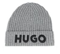 HUGO Berretto 'X565-6' grigio / nero, Taglia 55-60