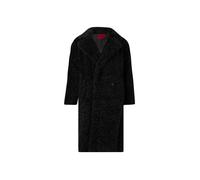 HUGO Cappotto oversize in peluche con chiusura doppiopetto - Style Malite-1, 50570962 Nero 38