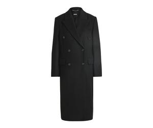Hugo - Cappotto Formale Lungo in Twill Doppiopetto - - Coats - Donna - Nero - L