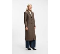 HUGO Cappotto formale relaxed fit con rivetto con monogramma - Style Mojeni, 50569838 Marrone 40