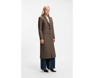 HUGO Cappotto formale relaxed fit con rivetto con monogramma - Style Mojeni, 50569838 Marrone 46