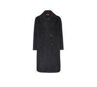 HUGO Cappotto testurizzato in misto lana vergine e alpaca - Style Milas2642, 50570366 Nero XL