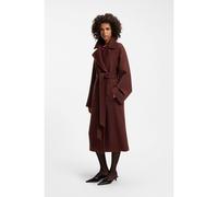 HUGO Cappotto in misto lana con cintura - Style Makira-1, 50563167 Marrone 46